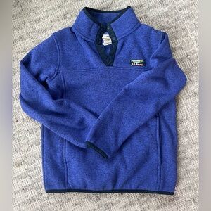 Ll bean snap quarter snap pullover top coat sweatshirt size medium purple